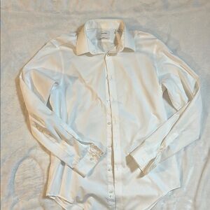 Calvin Klein Men’s Slim Fit Performance White Dress Shirt Size 15.5 34/35
